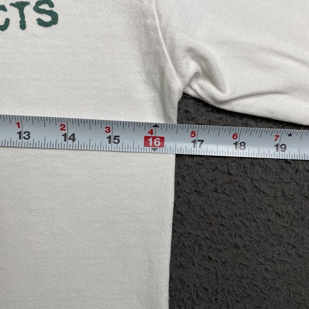 GUESS JEANS USA T-Shirt White Long Sleeve Womens Small Classic Spellout Logo - Picture 6 of 16